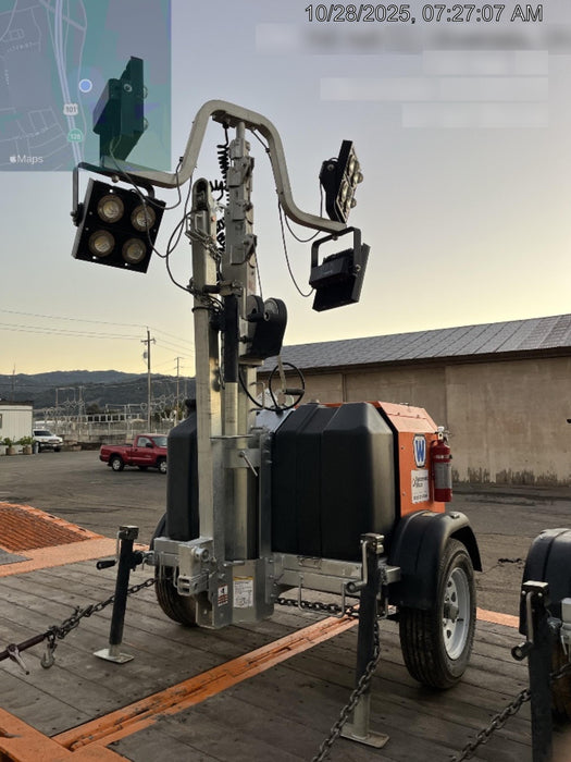 2024 Wanco WLTT-4MM4K Diesel, Deep Sea Controller, Shore Power Plug, Auto Start, (4) 350W LED Floodlights, 4kW Generator, 60 Gal Fuel Tank, 2" Ball, T3