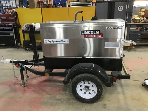 2019 Lincoln Electric Vantage 322 Ready-Pak 3, Two Wheel Trailer, Fender and Light Kit, Cable Rack