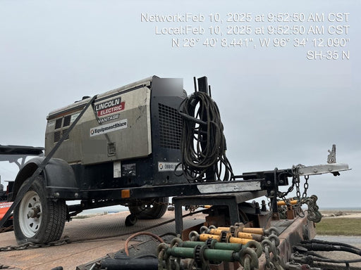 2019 Lincoln Electric Vantage 322 Welder Ready-Pak 3, Two wheel trailer, Fender and Light kit, Cable Rack
