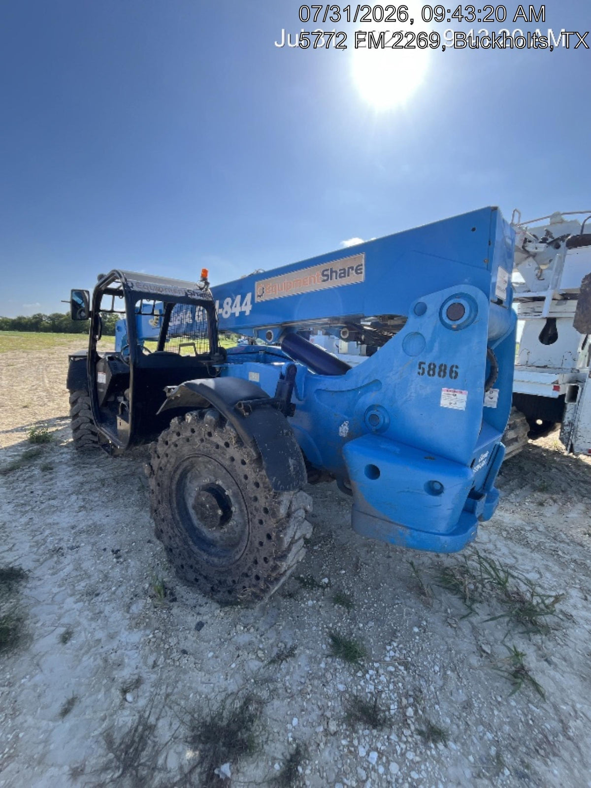 2017 Genie GTH-844 Genie GTH-844, Solid Tires, 60" carriage/forks, Open ROPS, Work Lights