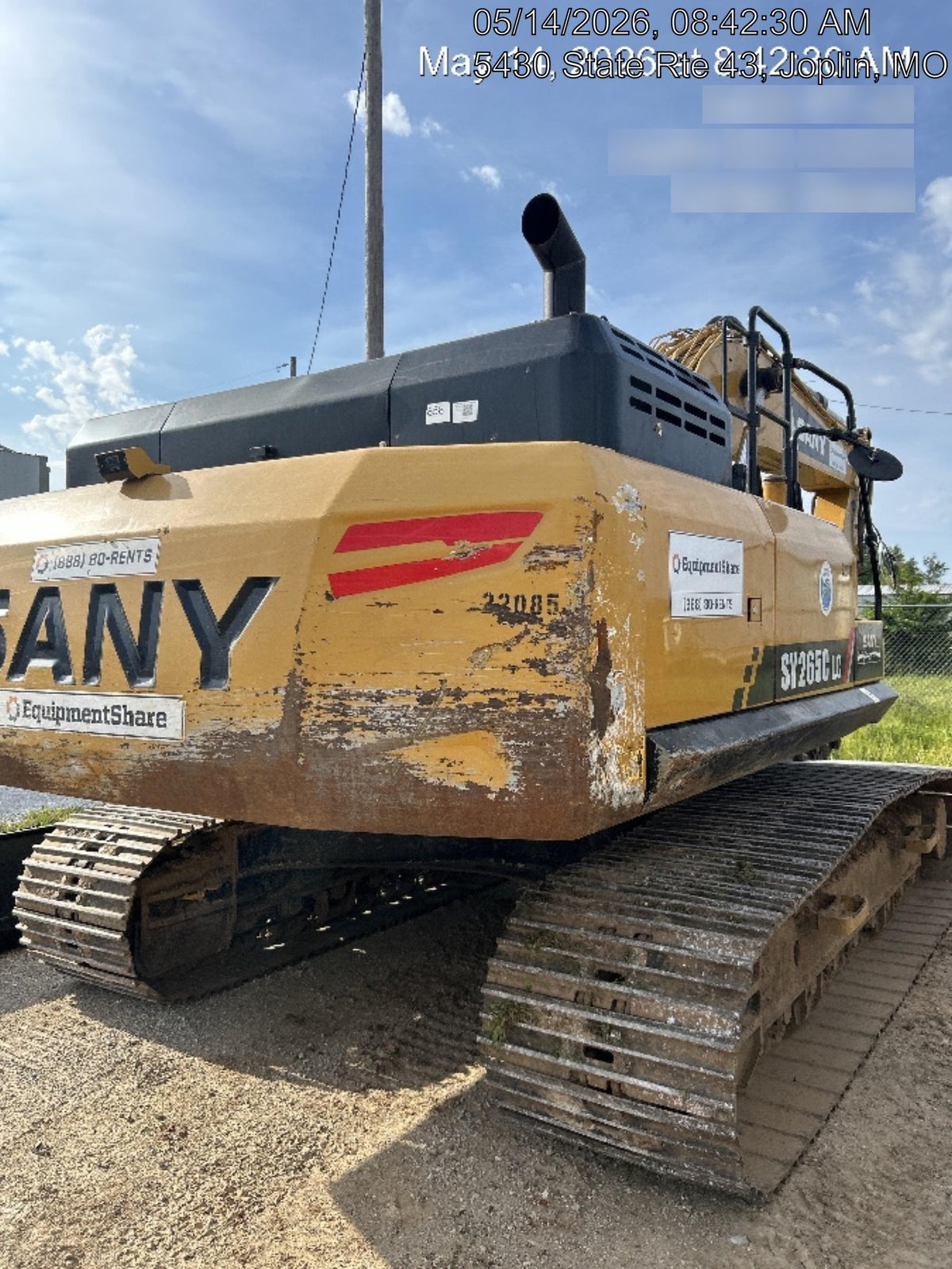 Sany SY265C Sany SY265 Tier 4 - Cab, Hydraulic  QC, 24" HD Bucket - Tooth, 36" HD Bucket - Tooth, 48" HD Bucket - Tooth, Hydraulic Thumb