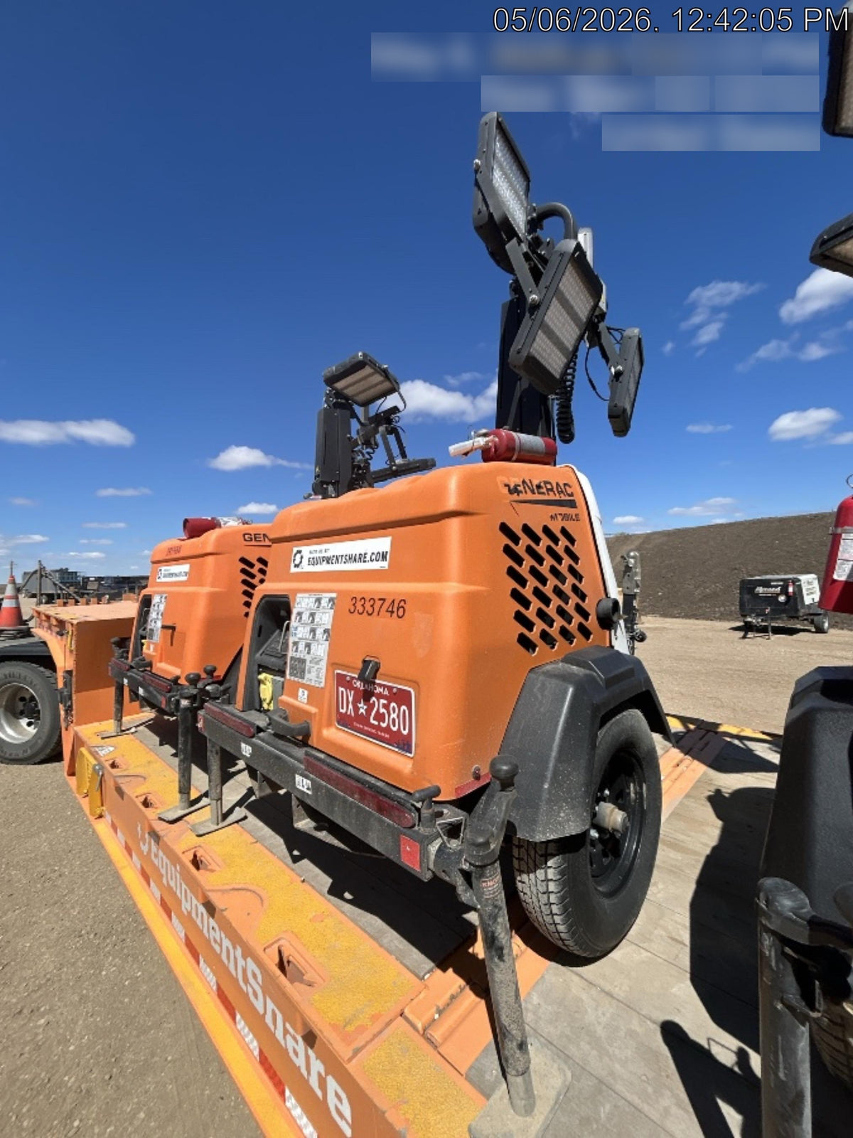 2023 Generac MLT2 Diesel, Flex Switch 120V Input, Powerzone Controller, (4) 320W LED Lights, 4kW Generator, 39.9 Gal Fuel Tank, 2" Ball, T3