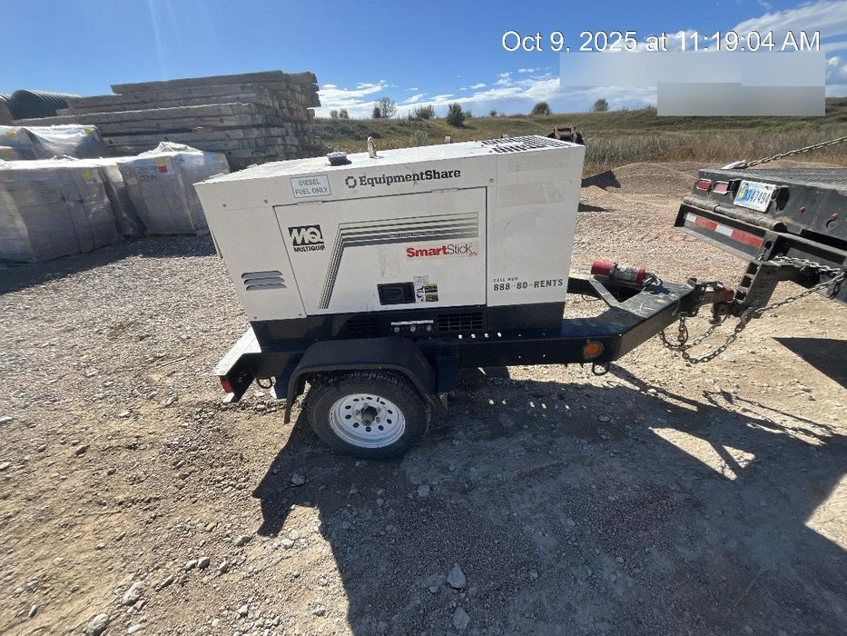 2020 Multiquip DLW400ESA4 400 amp Welder, 14kW, 120/240V, T4F Kubota, Trailer