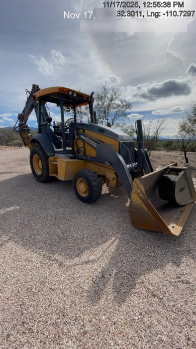2019 John Deere 310LEP 4wd, Canopy, Standard dipper, ISO, Rear Auxiliary Hydraulics, Manual QC