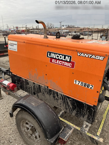 2021 Lincoln Electric Vantage 322 Vantage 322 Ready Pak 3 w/ Decals, ORANGE (includes trailer, cable rack, fender light kit) NO Telematics