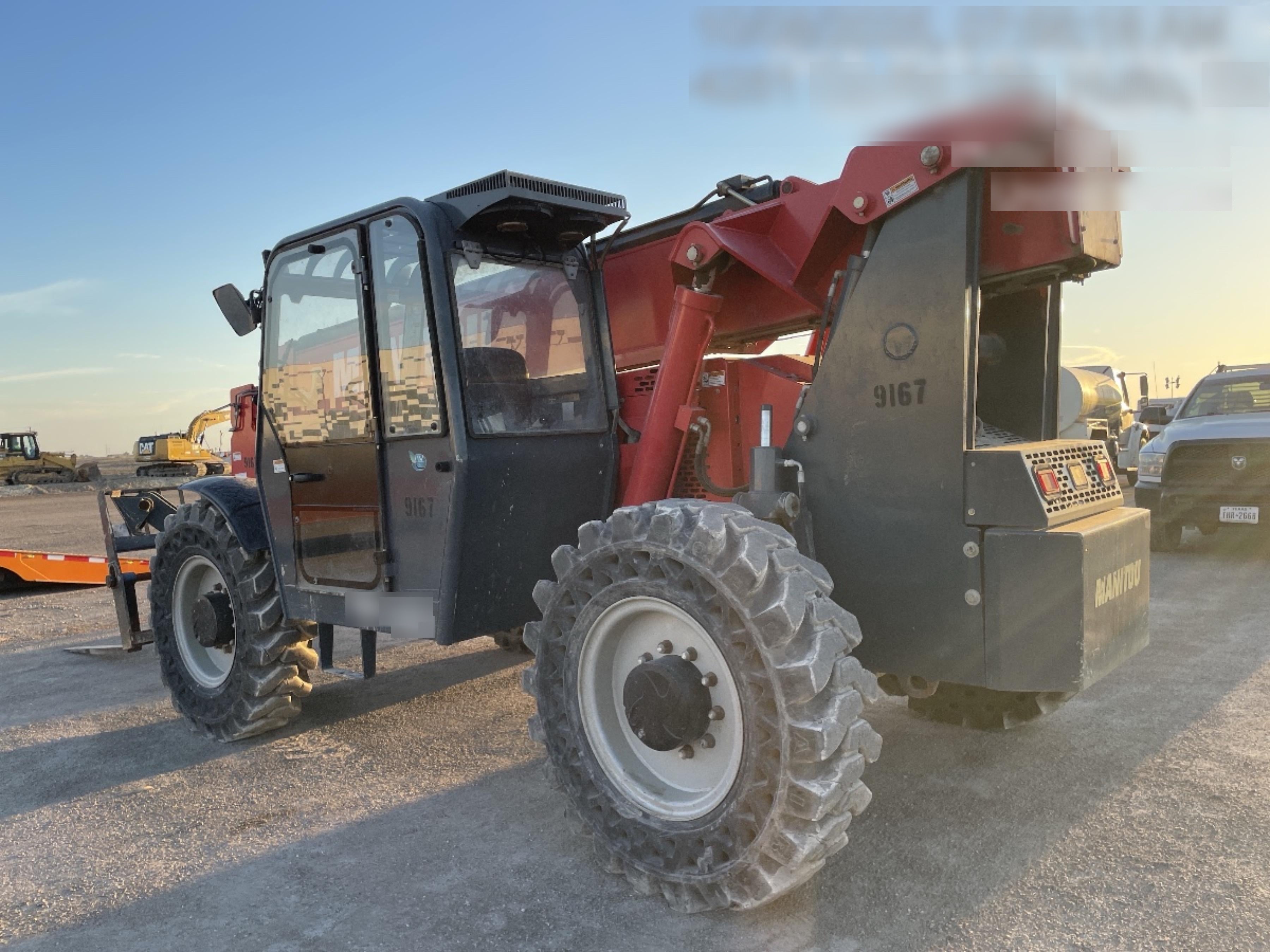 2018 Manitou MTA10055 Manitou MTA 10055 w/Cab/Heat/AC, Work Lights/Strobe, Aux Hyd, Solid Tires, Lift Hook, 66" Carriage, 60" Forks