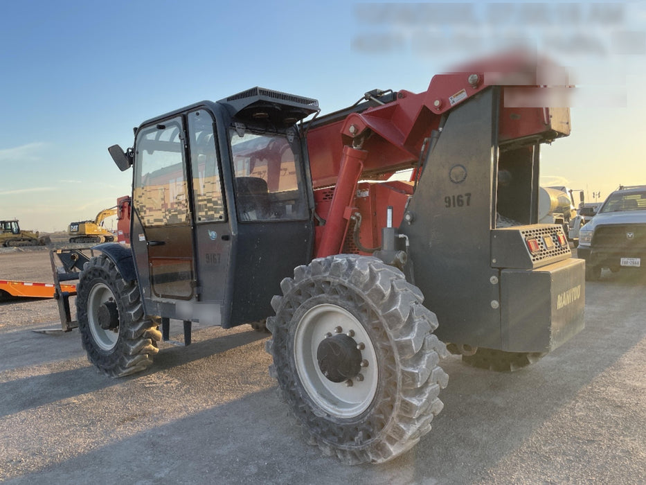2018 Manitou MTA10055 Manitou MTA 10055 w/Cab/Heat/AC, Work Lights/Strobe, Aux Hyd, Solid Tires, Lift Hook, 66" Carriage, 60" Forks