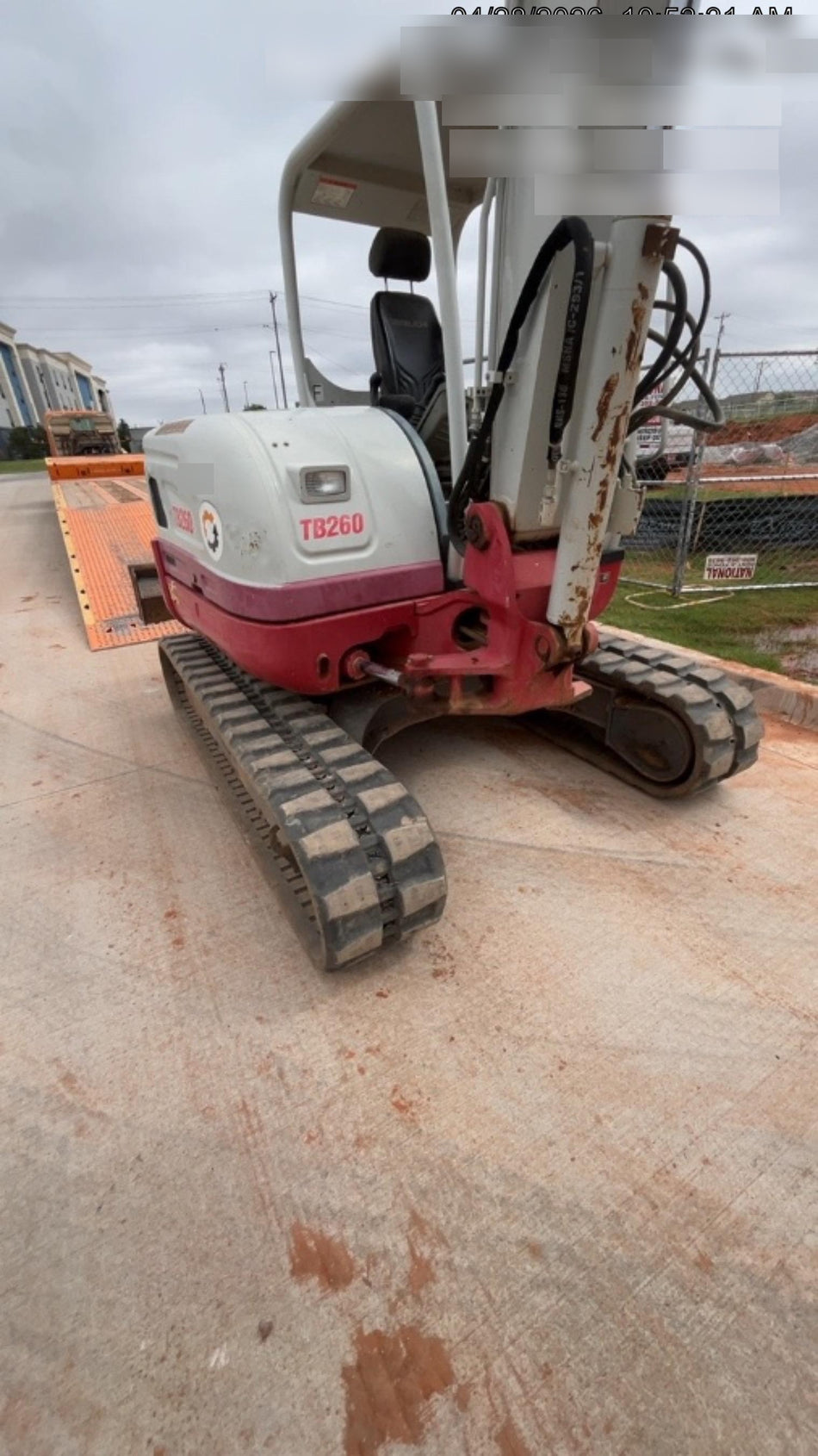 2019 Takeuchi TB260 Takeuchi TB260 Canopy w/Rubber Tracks, Auxiliary Hydraulics, Standard Blade, Manual QC