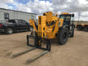 2019 JCB 512-56 Cab/Heat/Air, 109 HP, Solid Tires, STD Worklight, Beacon, Aux Hydraulics, Lifting Eye, Back up Alarm w/66" Carriage/60" Forks