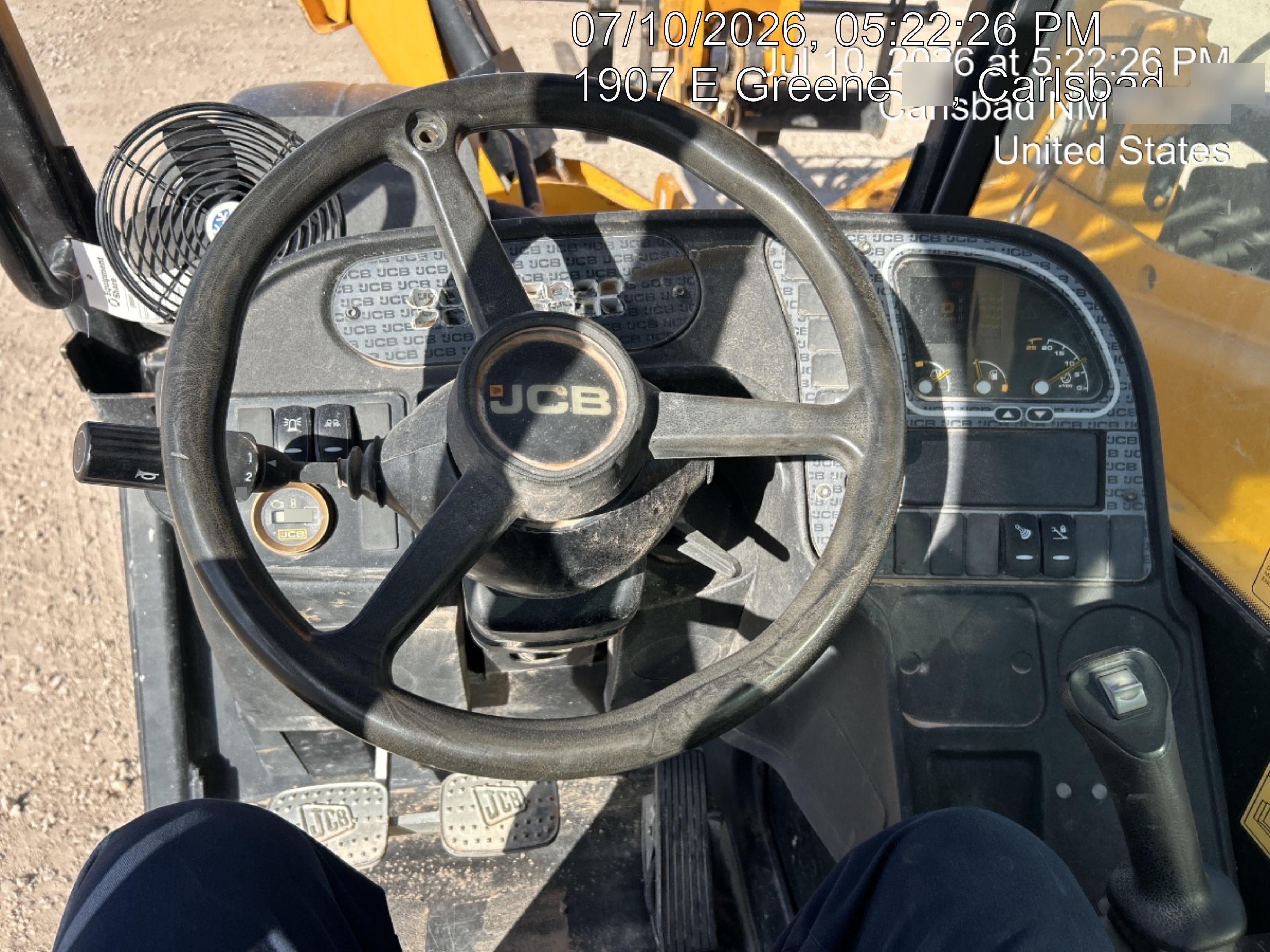2020 JCB 512-56 Canopy, 74Hp, Solid Tires, Work Lights, Beacon, Aux Hydraulics, Back up Alarm, Lifting Eye, ES Decals