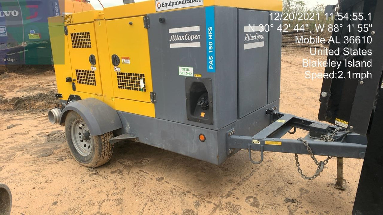 2020 ATLAS COPCO PAS 150 HF CS Enclosed