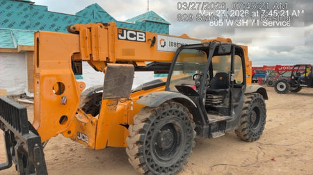 2019 JCB 510-56 Canopy, 74 HP, Solid Tires, STD Worklight, Beacon, Aux Hydraulics, Lifting Eye, Back up Alarm w/66" Carriage/60" Forks
