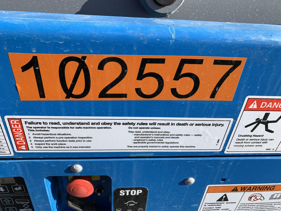 2020 Genie GS-1930 Solid Non Marking Tires, Beacon, Folding rails with half height swing gate, 800W Inverter