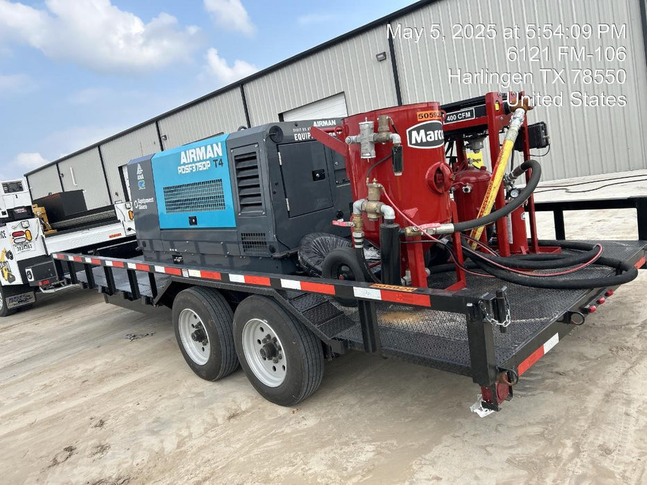 2025 TEXAS PRIDE TRAILERS 18'-20' Lowboy Sand Blasting Unit