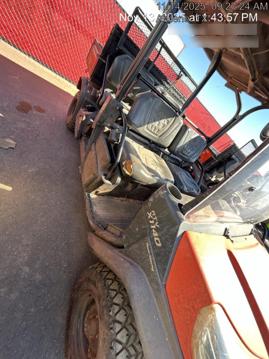 2022 Kubota RTV-X1140W-H Plastic Canopy, Windshield Acrylic Clear, LED Strobe Light, Wire Harness Kit, Back up Alarm