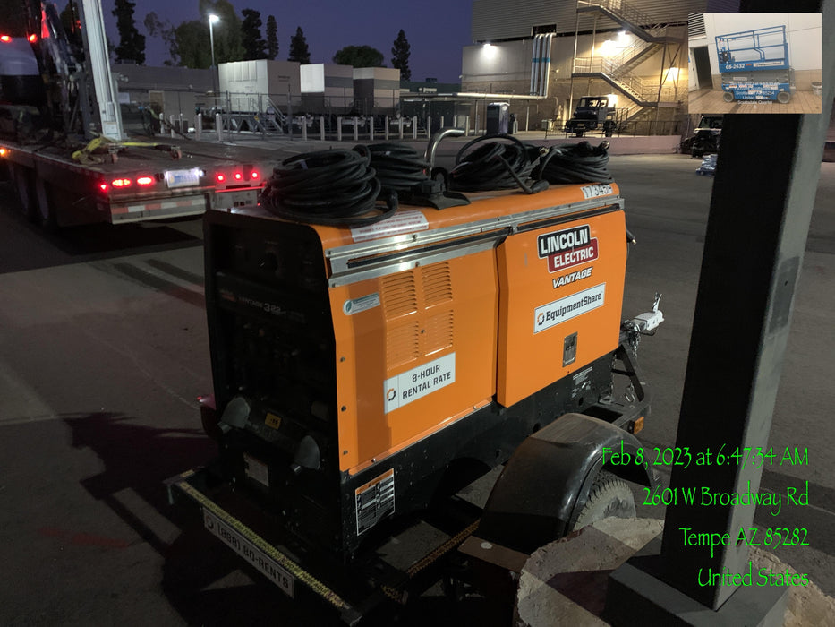 2021 Lincoln Electric Vantage 322 Vantage 322 Ready Pak 3 w/ Decals, ORANGE (includes trailer, cable rack, fender light kit) NO Telematics