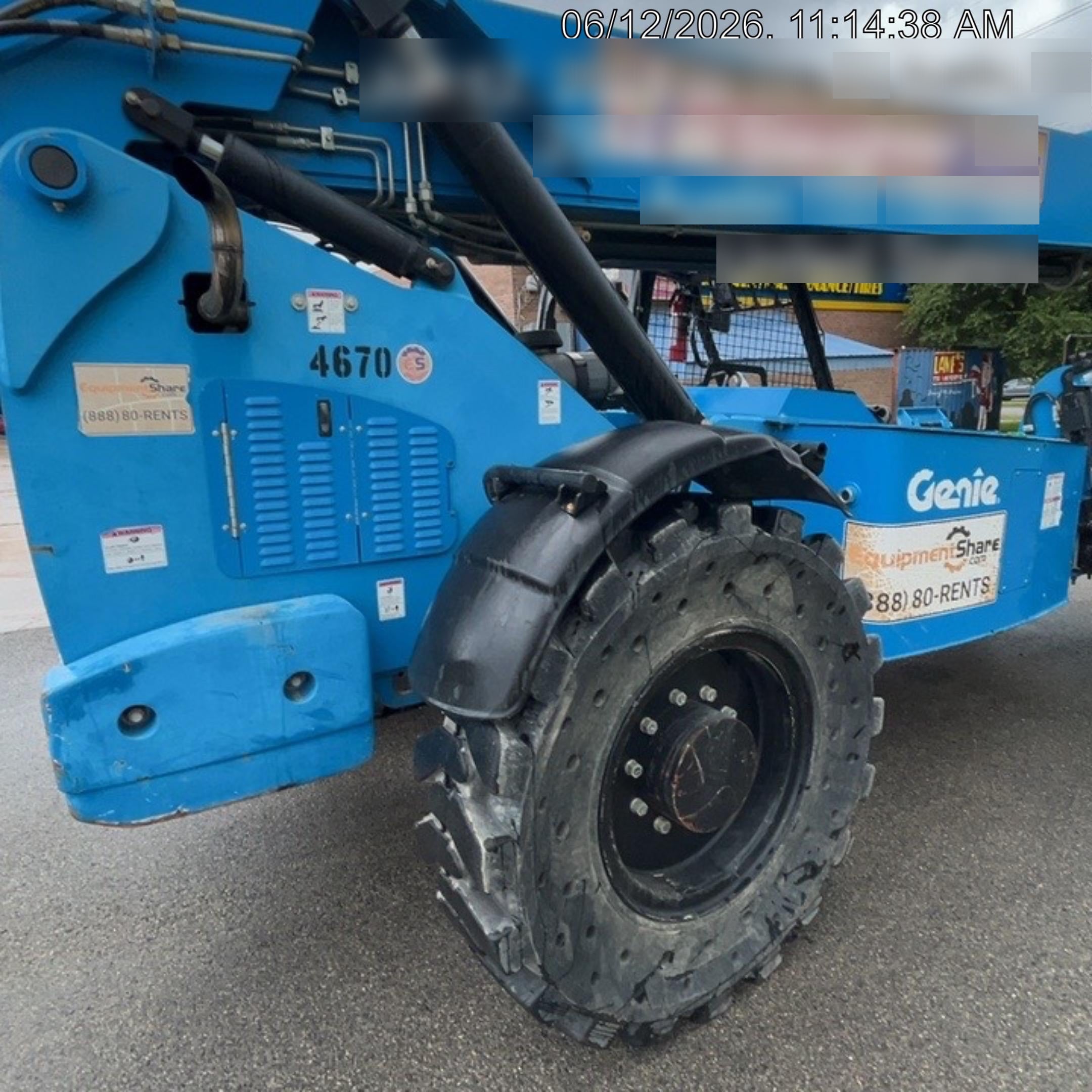 2017 Genie GTH-1056 Genie GTH1056, Solid Tires, 60" carriage, Light Kit, Open ROPS