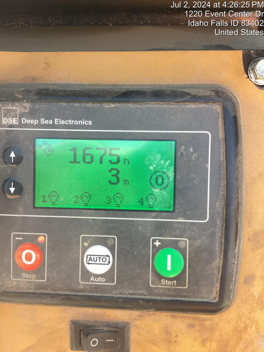 2022 Allmand NLV3GR (4) LED Light Fixture 350W, 23' Vertical Mast, 3kW Prime, Towable, Deep Sea L401, Leveling Jacks, Yanmar T4F 5.8hp