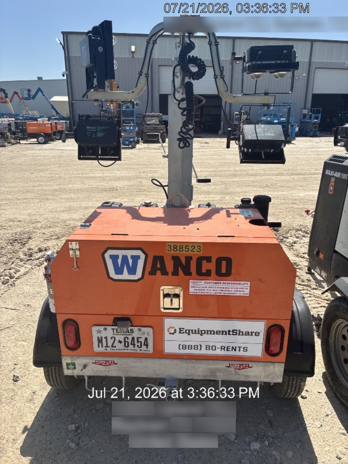 2024 Wanco WLTT-4MM4K Diesel, Deep Sea Controller, Shore Power Plug, Auto Start, (4) 350W LED Floodlights, 4kW Generator, 60 Gal Fuel Tank, 2" Ball, T3