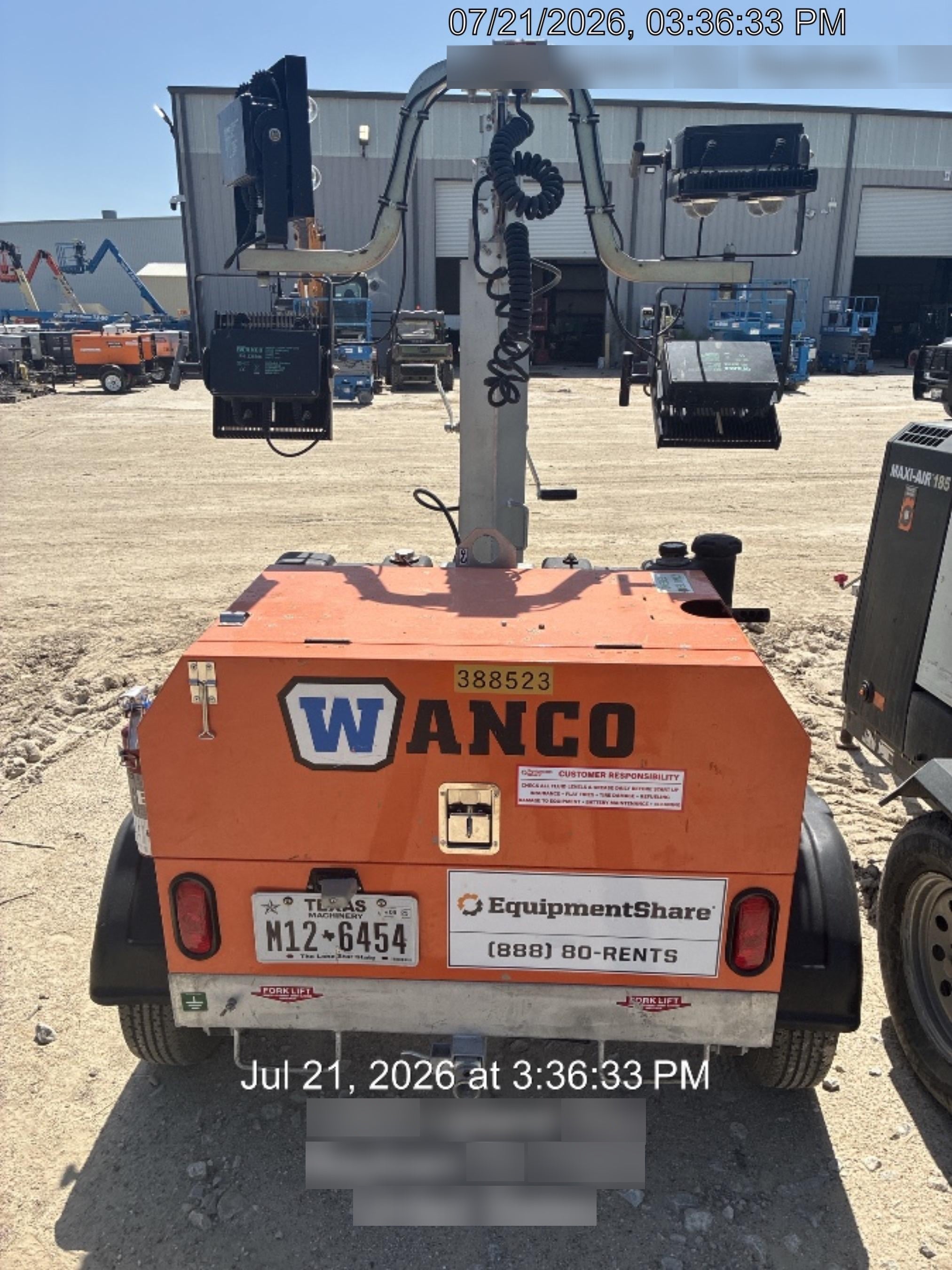 2024 Wanco WLTT-4MM4K Diesel, Deep Sea Controller, Shore Power Plug, Auto Start, (4) 350W LED Floodlights, 4kW Generator, 60 Gal Fuel Tank, 2" Ball, T3