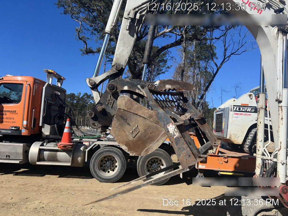 2019 Takeuchi TB290 Cab, AC, Rubber Tracks, Dozer Blade, Travel Alarm, Control Pattern Change Valve, Auxiliary Hydraulics w/18" Quick Coupler Bucket with teeth, 6.2 cu. ft. capacity/24" Quick Coupler Bucket with teeth, 8.6 cu. ft. capacity/36" Quick Coupler Bucket with teeth, 13.4 cu. ft. capacity, Quick Coupler, Hydraulic Thumb Installed