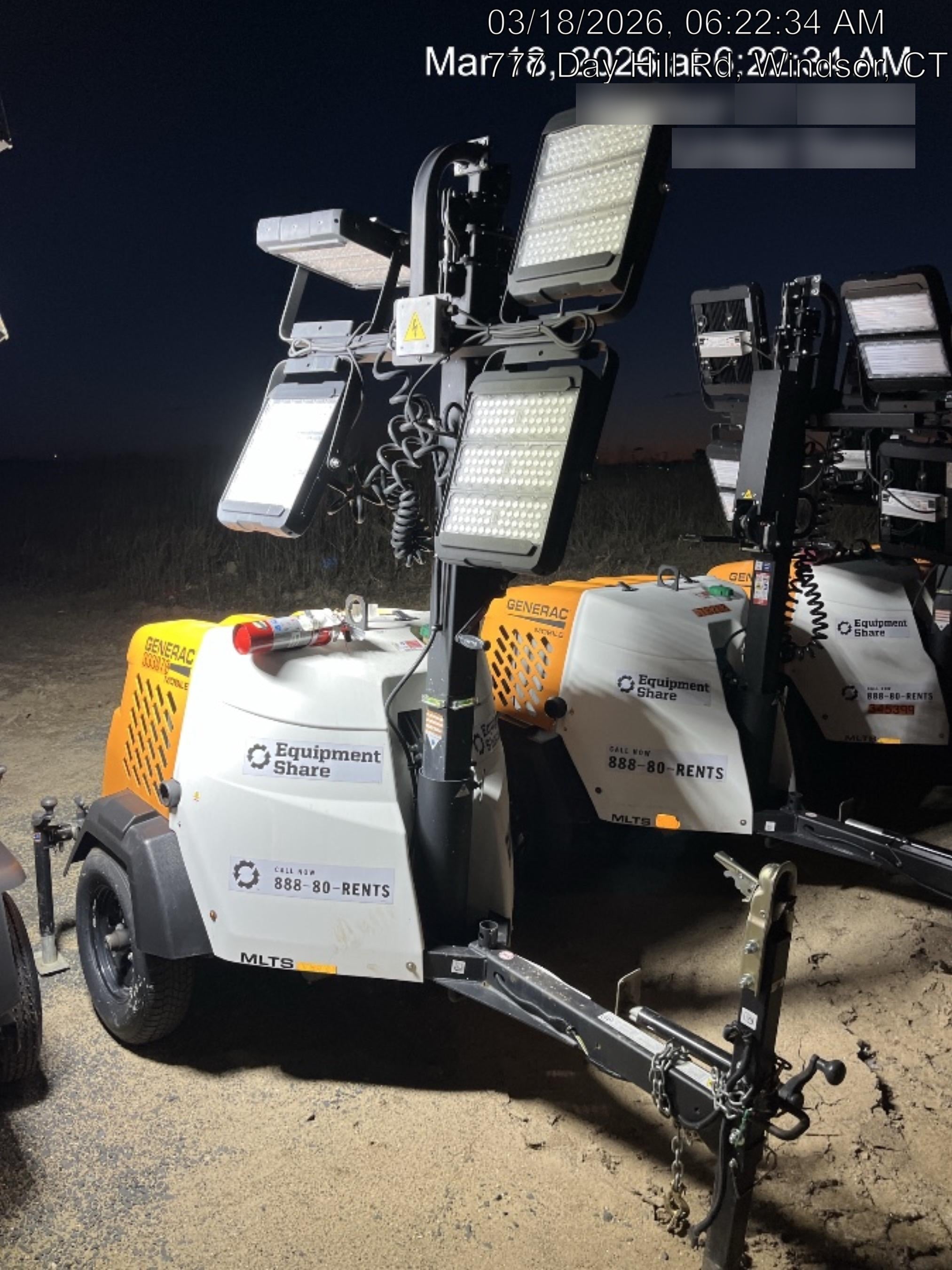 2023 Generac MLT2 Diesel, Flex Switch 120V Input, Powerzone Controller, (4) 320W LED Lights, 4kW Generator, 39.9 Gal Fuel Tank, 2" Ball, T3