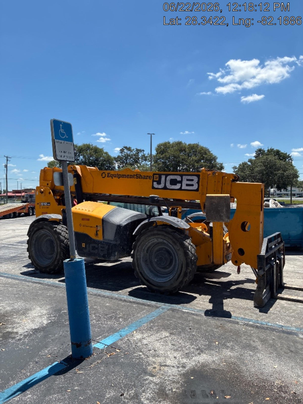 2020 JCB 510-56 Canopy, Solid Tires, Work Lights, Beacon, Aux Hydraulics, Back up Alarm, Lifting Eye, ES Decals