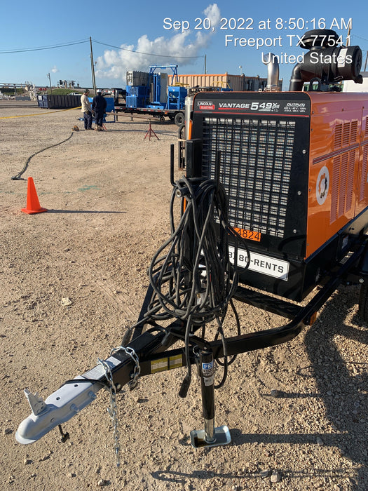 2022 Lincoln Electric Vantage 549X Crosslink Technology, Trailer Mounted, ES Decals, T3