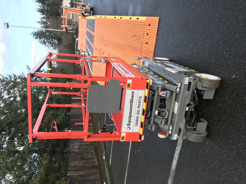 2020 Skyjack SJIII-3219 Solid NM Tires, Half height spring hinged entry gate, Dual Beacons, 800W Inverter