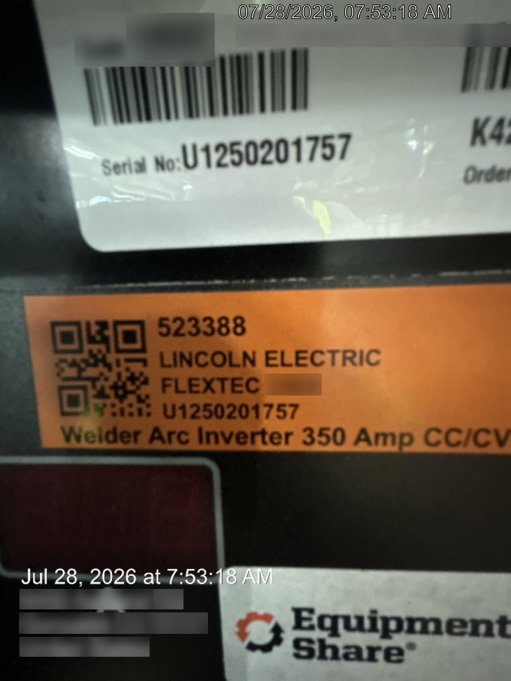 2025 LINCOLN ELECTRIC FLEXTEC 350X