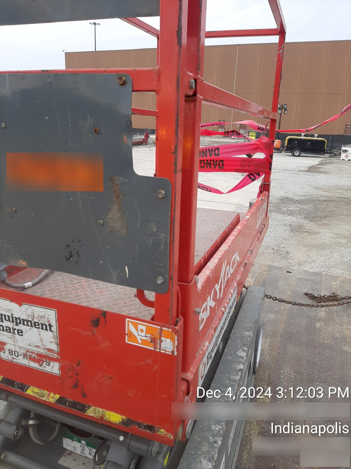 2016 Skyjack SJIII-3219 Standard Rental Specs