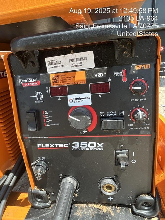 2025 LINCOLN ELECTRIC FLEXTEC 350X