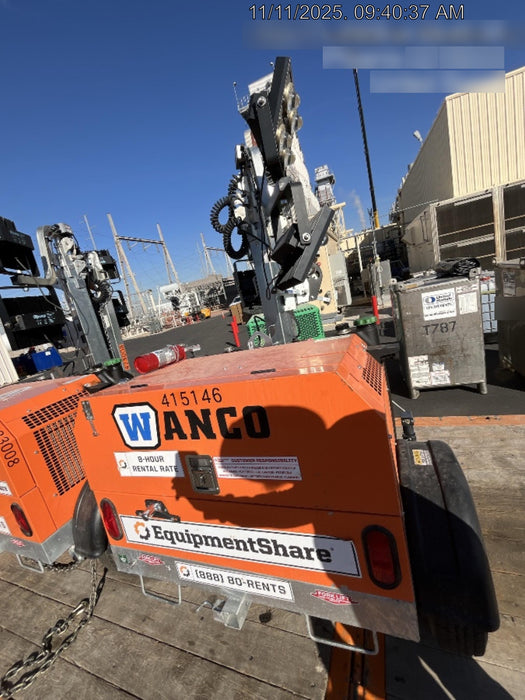 2024 Wanco WLTT-4MM4K Diesel, Deep Sea Controller, Shore Power Plug, Auto Start, (4) 350W LED Floodlights, 4kW Generator, 60 Gal Fuel Tank, 2" Ball, T3