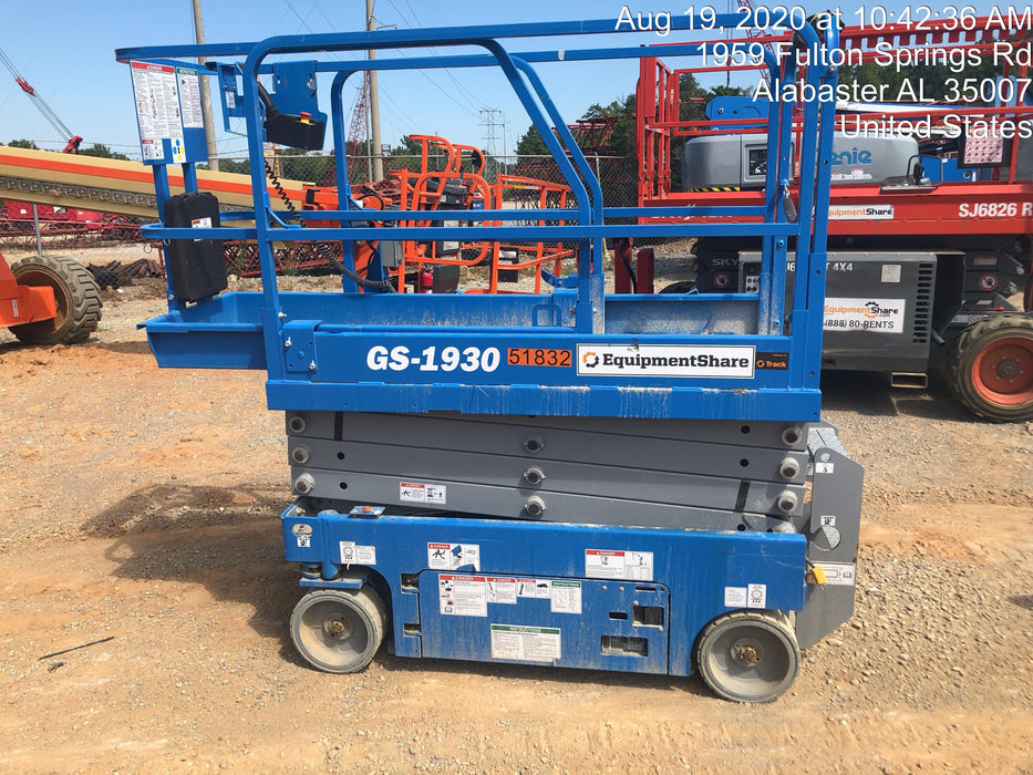 2019 Genie GS-1930 Fixed Rails with Chain Entry