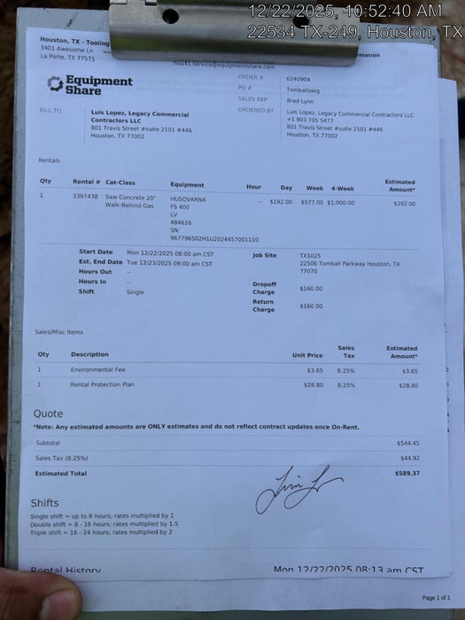 2024 HUSQVARNA FS 400 LV