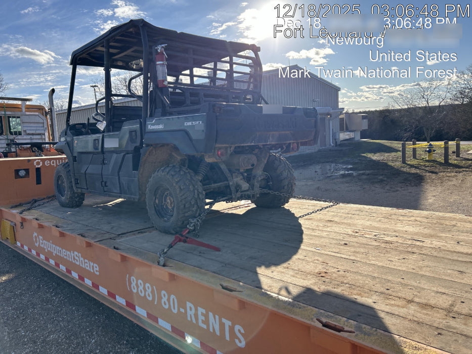 Kawasaki Mule PRO-DXT Standard Options, Backup Alarm, Beacon, Plastic Hard Top, Poly Windshield, Horn Kit