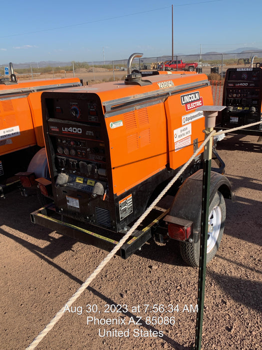 2023 Lincoln Electric LE400 Kubota V1505, Trlr, Cable Rack, Light Kit, ES Decals, T3