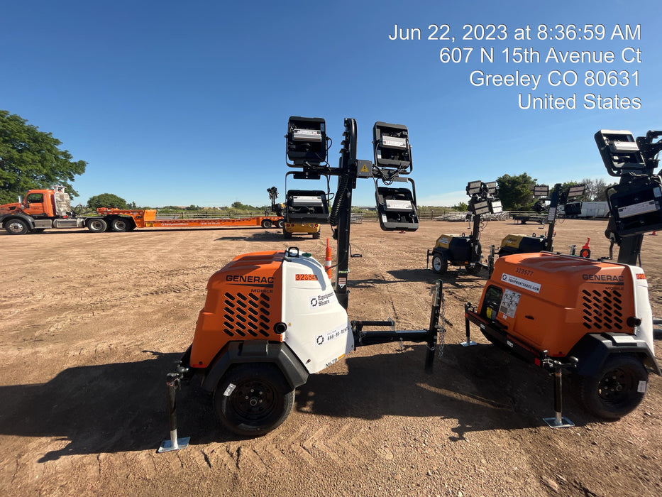 2023 Generac MLT2 Diesel, Flex Switch 120V Input, Powerzone Controller, (4) 320W LED Lights, 4kW Generator, 39.9 Gal Fuel Tank, 2" Ball, T3