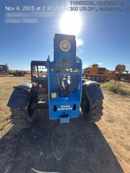 2018 Genie GTH-636 Genie GTH-636 w/Open ROPS, Solid Tires, Work Light/Beacon, 48" Carriage and Forks