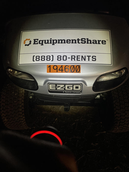 2022 Ez-Go VALOR 4 GAS EFI, PLATINUM, 
REAR SEAT KIT, ROOF, SPLIT TINTED WINDSHIELD