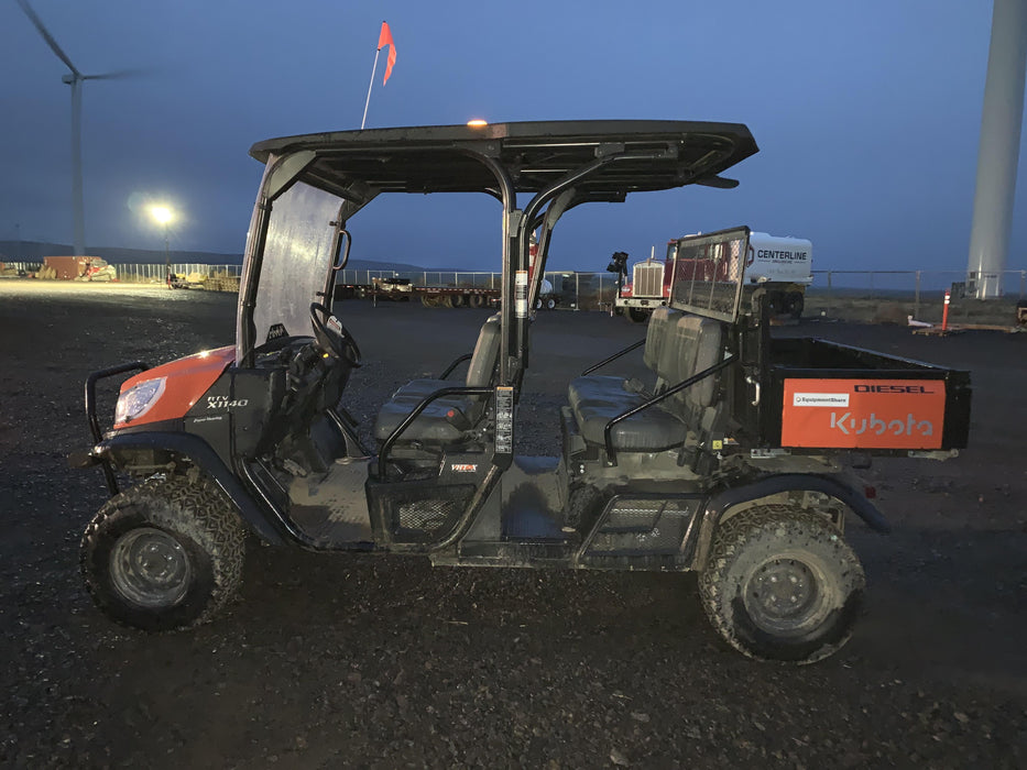 2022 Kubota RTV-X1140W-H Plastic Canopy, Windshield Acrylic Clear, LED Strobe Light, Wire Harness Kit, Back up Alarm