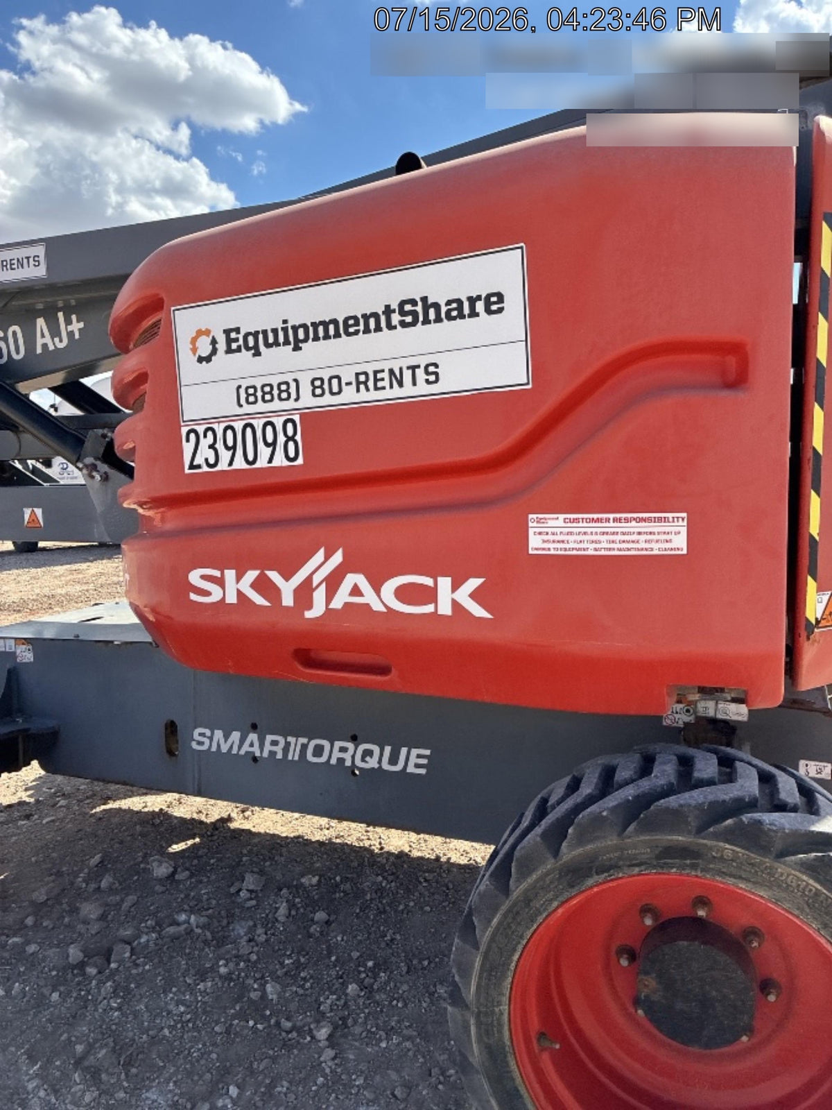 2022 SKYJACK SJ60 AJ+