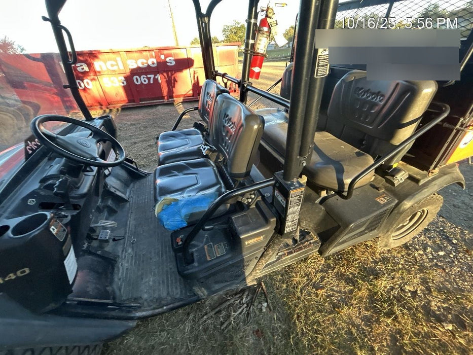 2021 Kubota RTV-X1140W-H Plastic Canopy, Windshield Acrylic Clear, LED Strobe Light, Wire Harness Kit, Back up Alarm