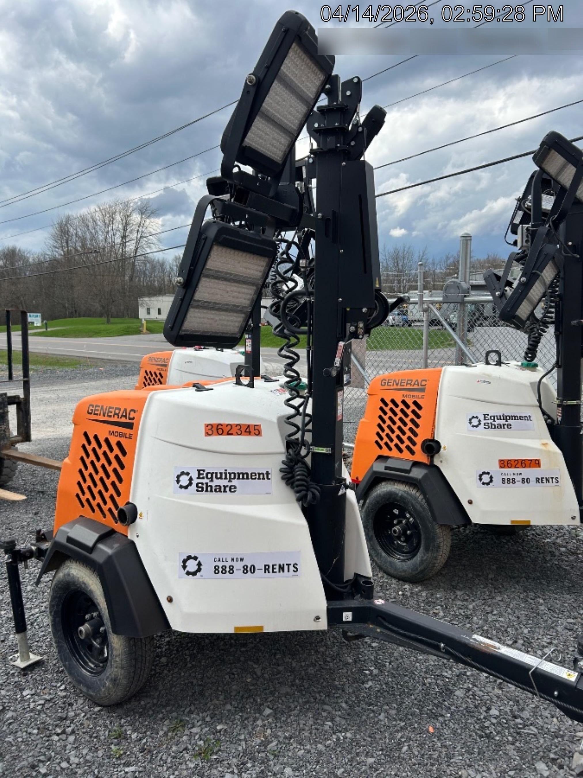 2023 Generac MLT2 Diesel, Flex Switch 120V Input, Powerzone Controller, 
(4) 320W LED Lights, 4kW Generator, 39.9 Gal Fuel Tank, 2" Ball, T3