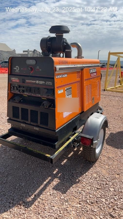 2023 Lincoln Electric Vantage 549X Crosslink Technology, Trailer Mounted, ES Decals, T3