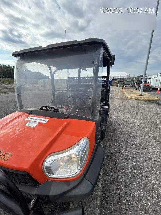2022 Kubota RTV-X1140W-H Plastic Canopy, Windshield Acrylic Clear, LED Strobe Light, Wire Harness Kit, Back up Alarm