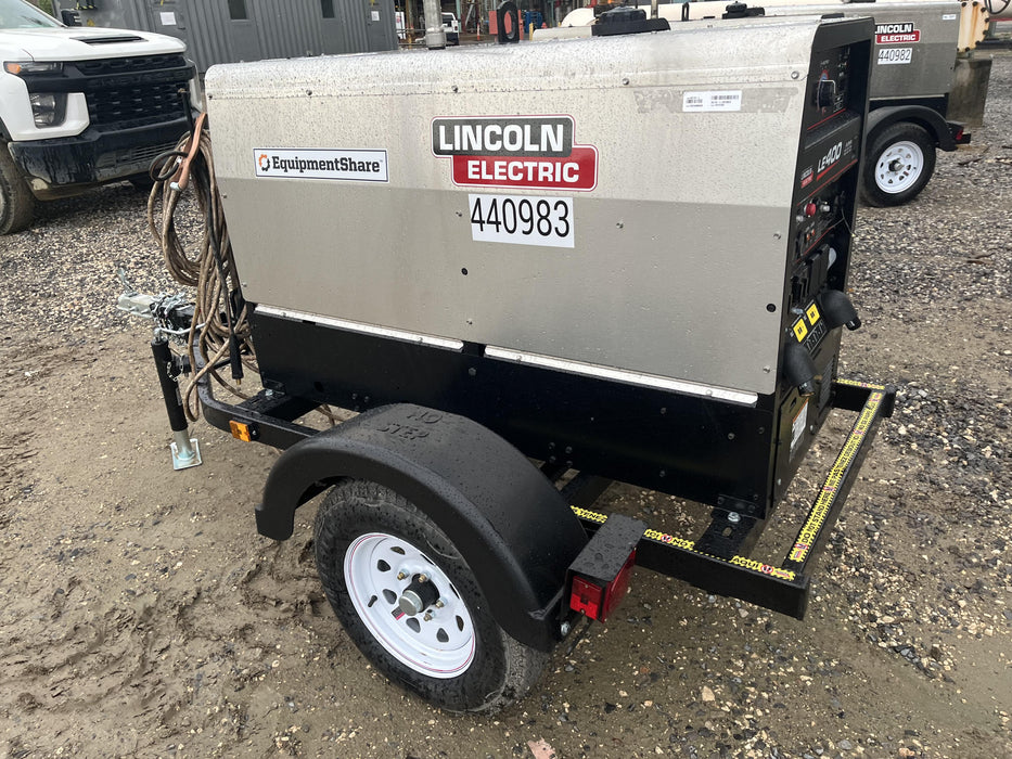 2024 Lincoln Electric LE400 Kubota V1505, Trlr, Cable Rack, Light Kit, ES Decals, T3