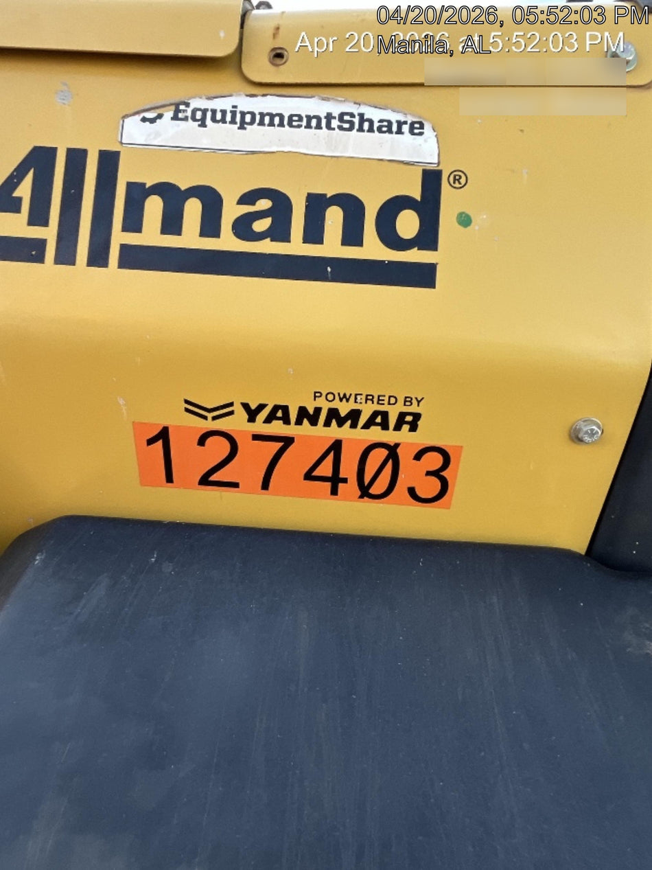 2021 Allmand NLV3GR (4) LED Light Fixture 350W, 23' Vertical Mast, 3kW Prime, Towable, Deep Sea L401, Leveling Jacks, Yanmar T4F 5.8hp