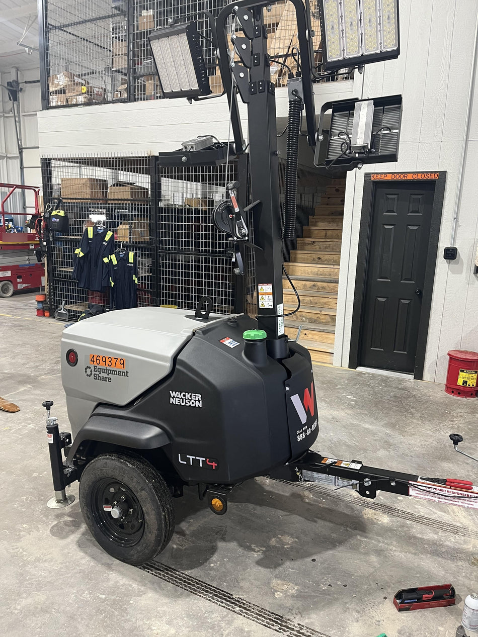 2024 Wacker Neuson LTT4 Diesel, Kohler KDW702, Deep Sea Controller, Auto Start, LED 320W, Bypass Outlet, T3