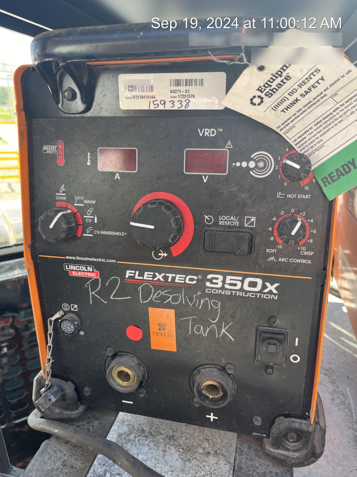 2021 LINCOLN ELECTRIC FLEXTEC 350X